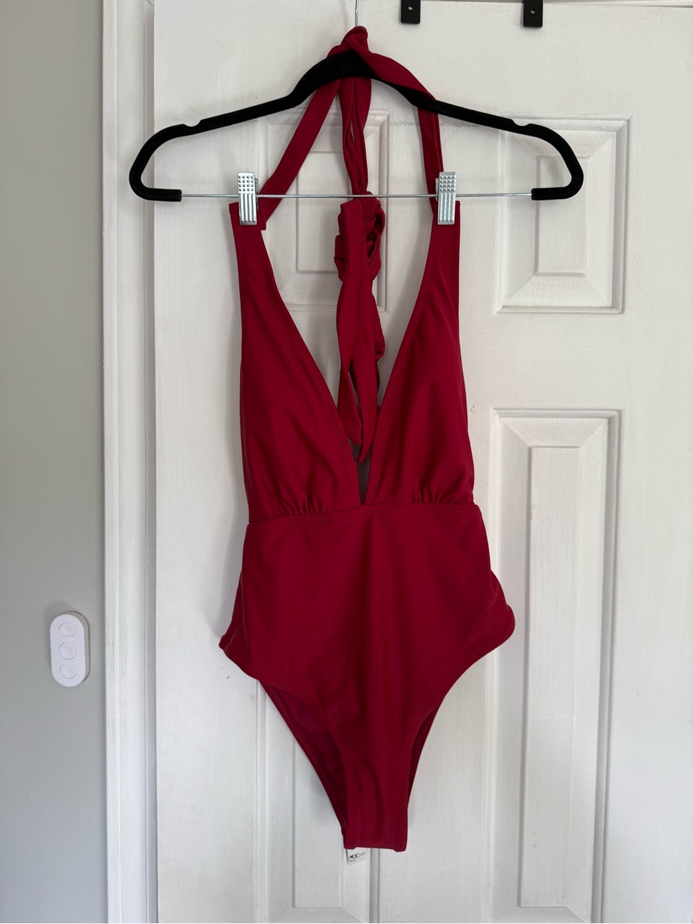 NWT Cupshe Wrap Tie Deep V One piece Bathing Suit - Picture 4 of 7